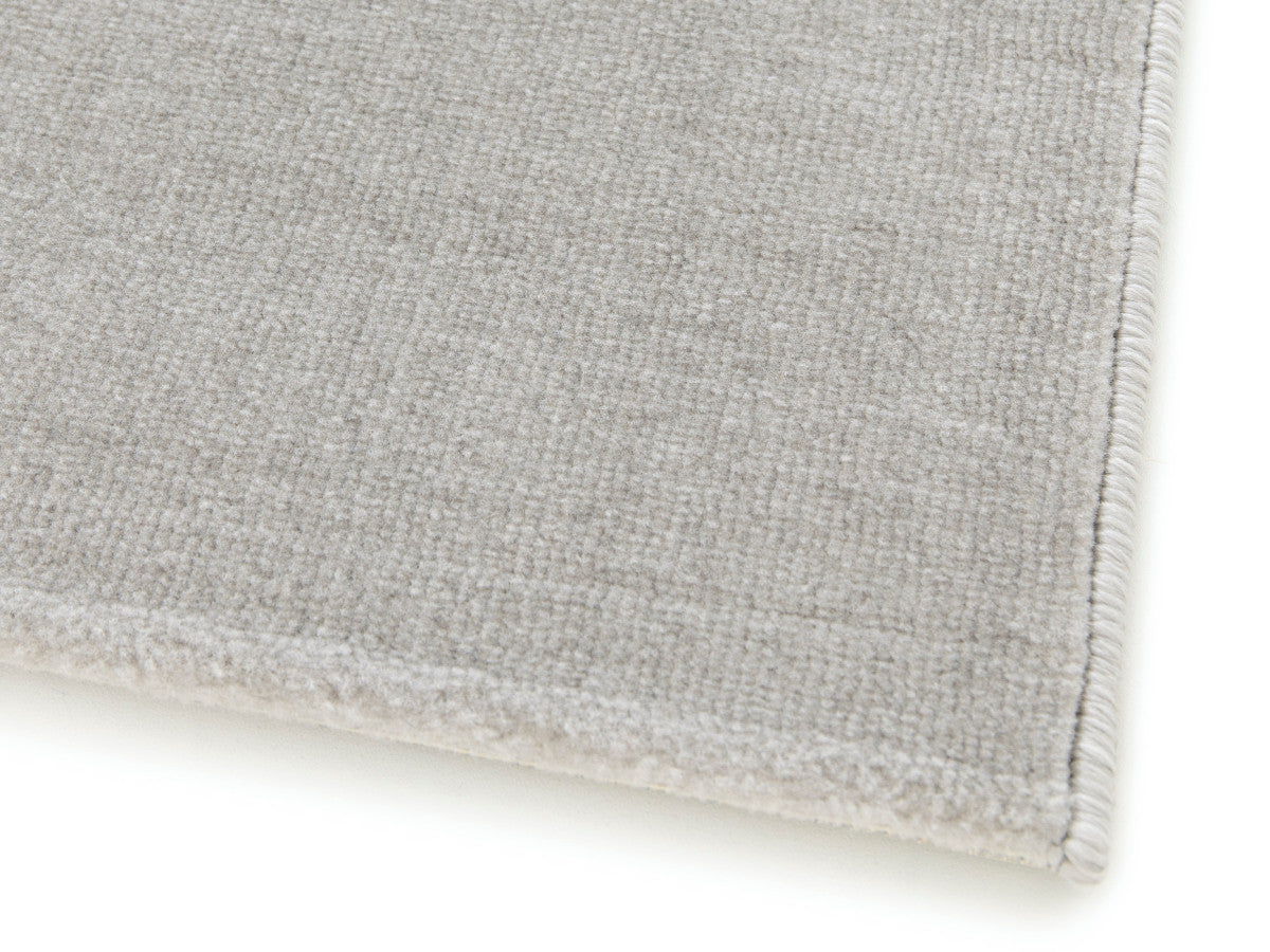 Tapis poils ras NICOLE motif abstrait - Jaune