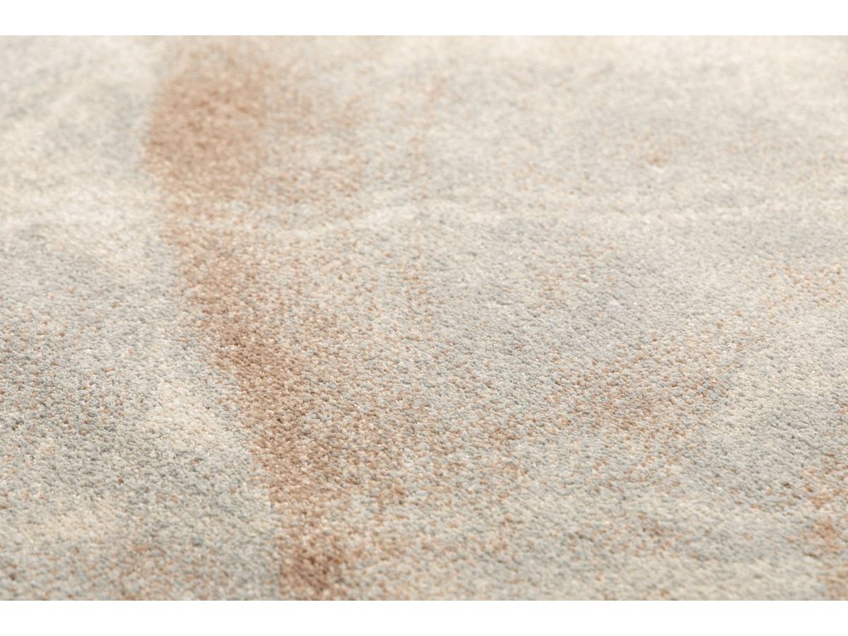 Tapis poils ras RIVIERE motif abstrait - Bleu