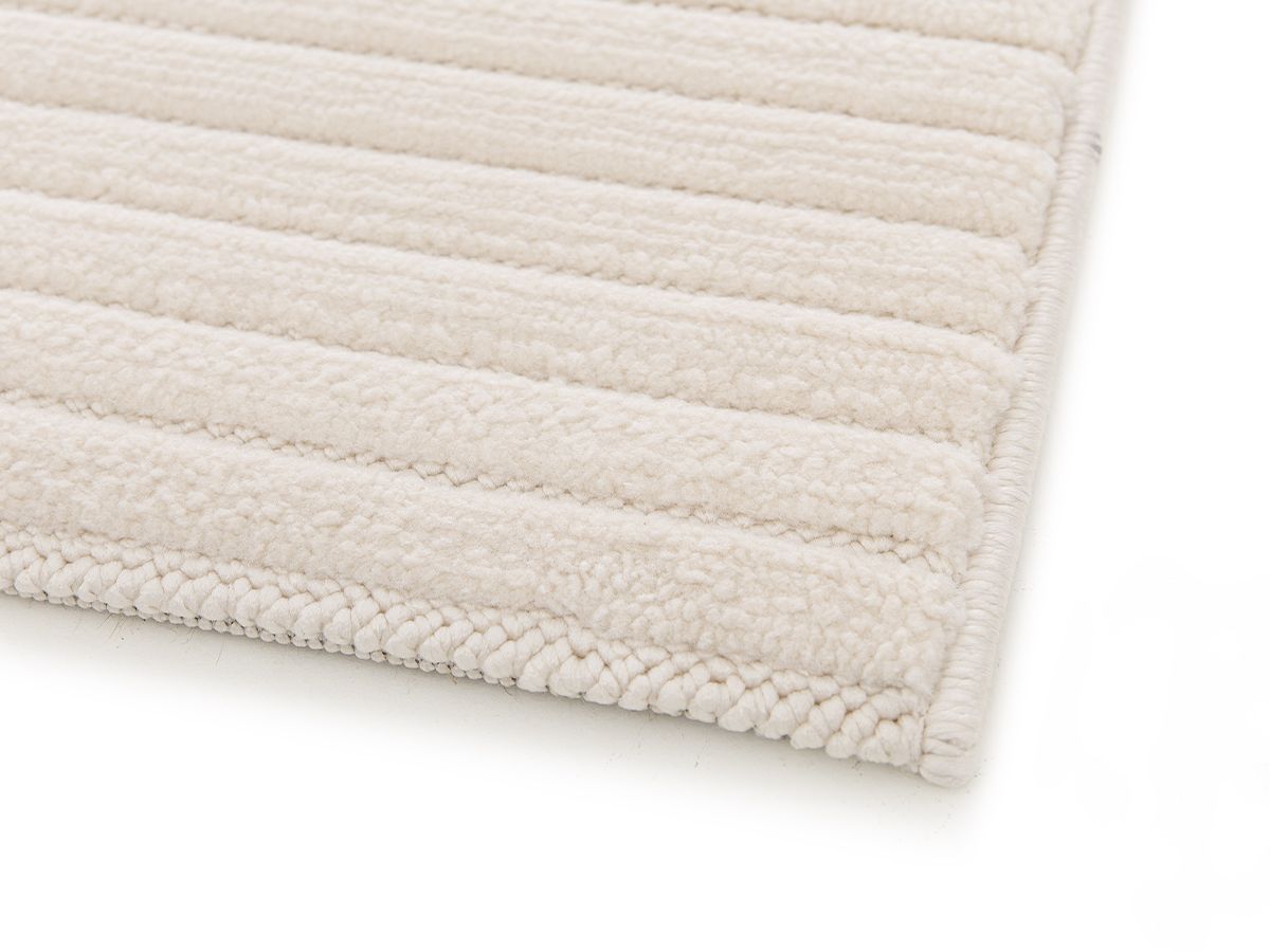 Tapis poils ras SORELLE motif géométrique - Beige