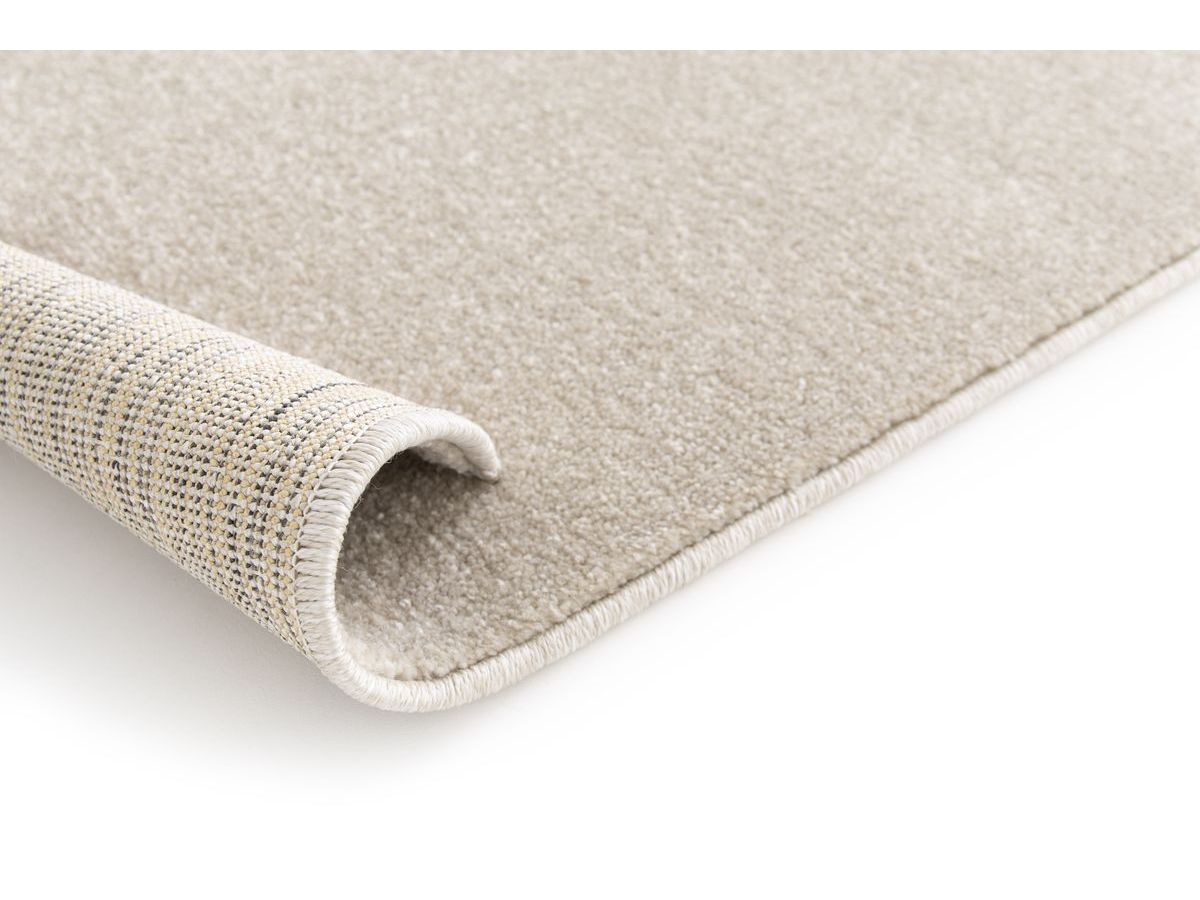 Tapis poils ras ULYS motif abstrait - Beige