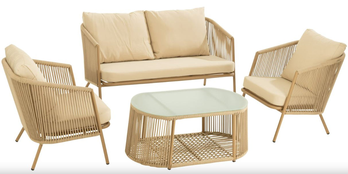 Set Eli 4 Stuks Beige