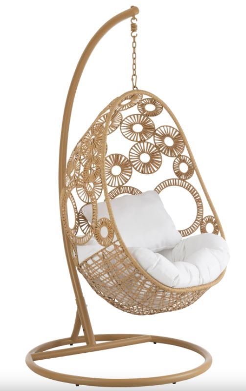 Hangende Armstoel Bula Beige