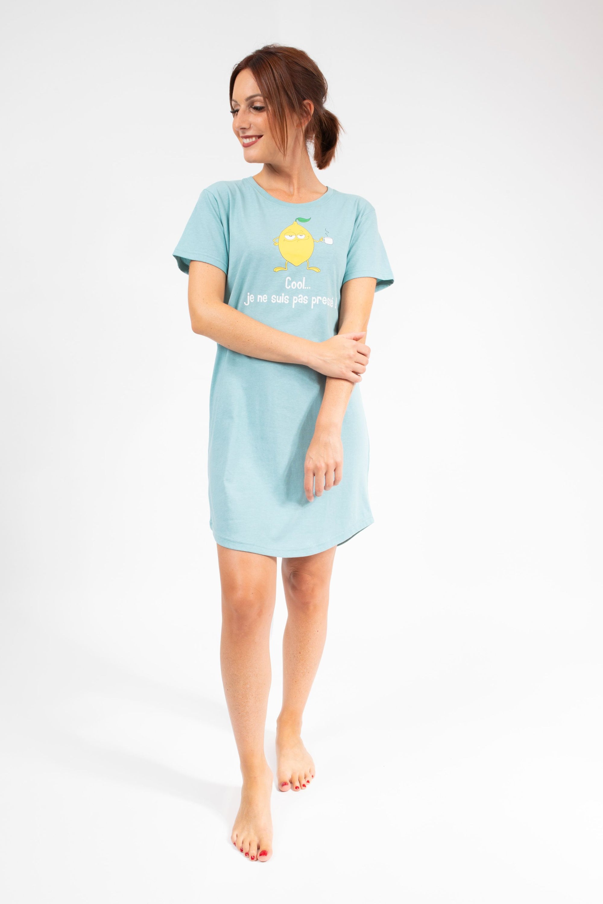 Maxi T-shirt Femme Vert Aquifère