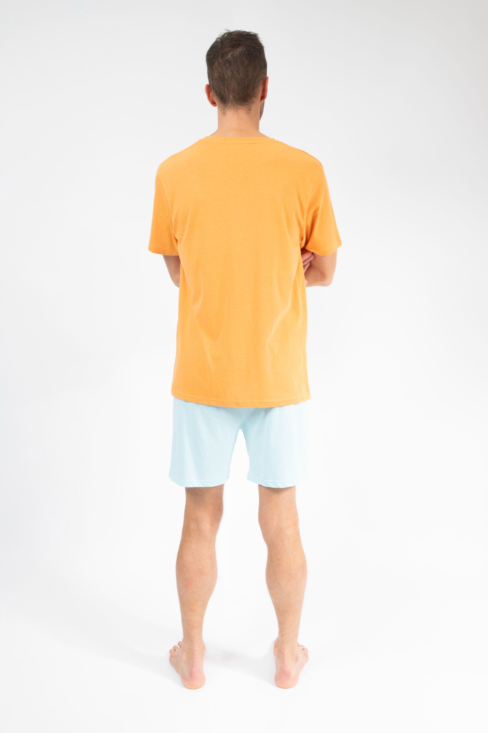 Pyjama Short Homme Abricot