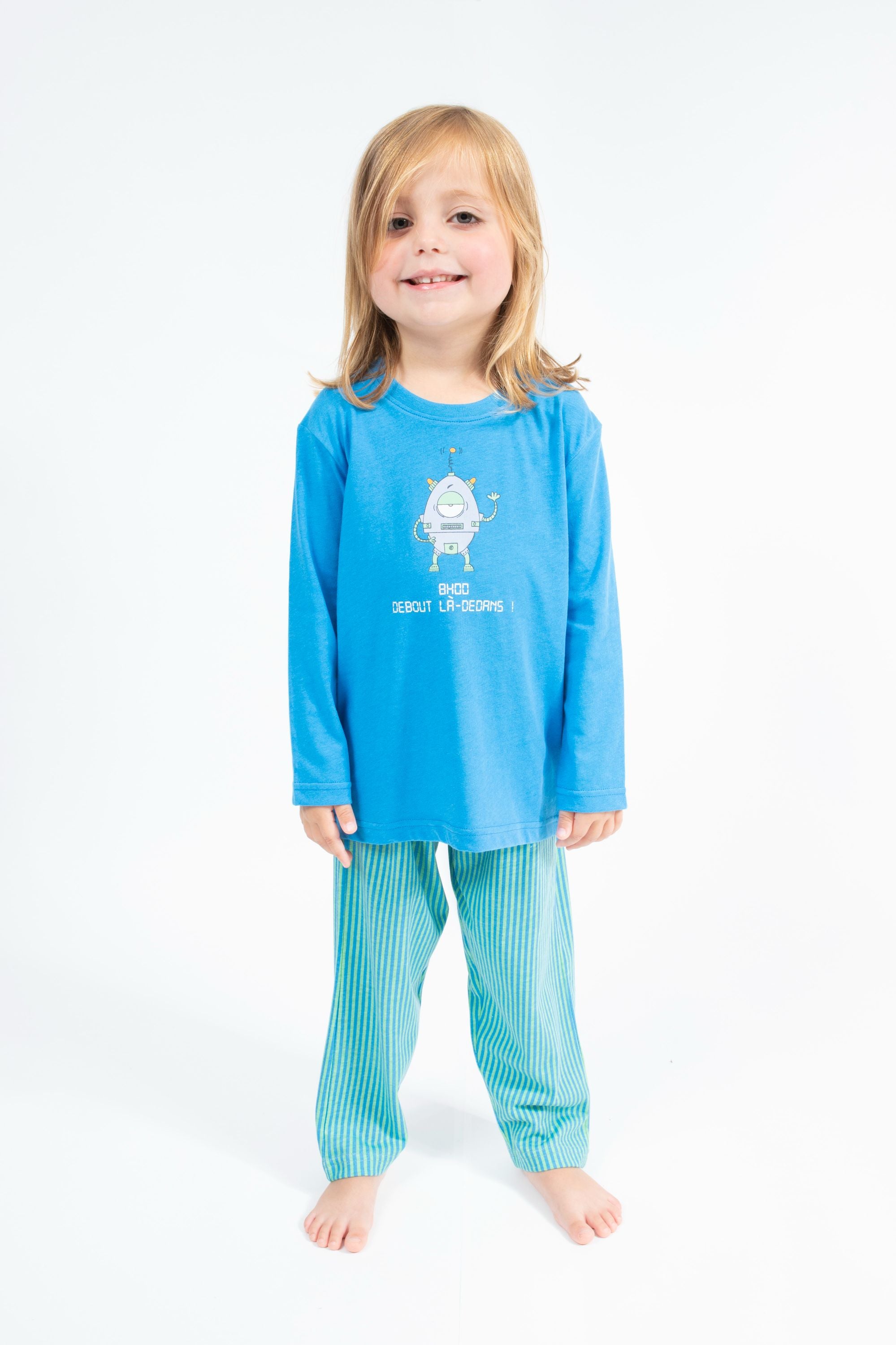 Pyjama Long Kid Bleu Azur