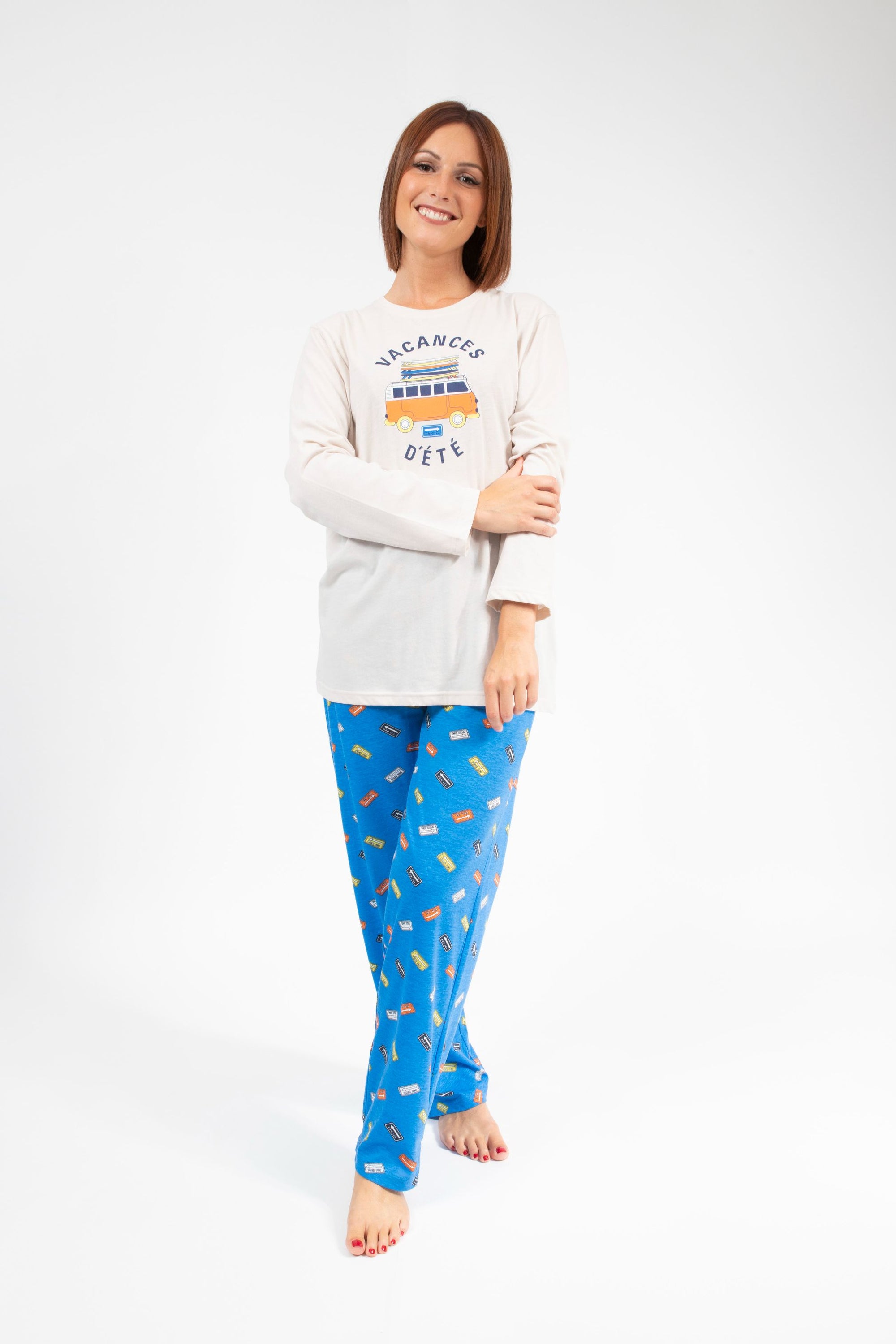 Pyjama Long Femme Sable