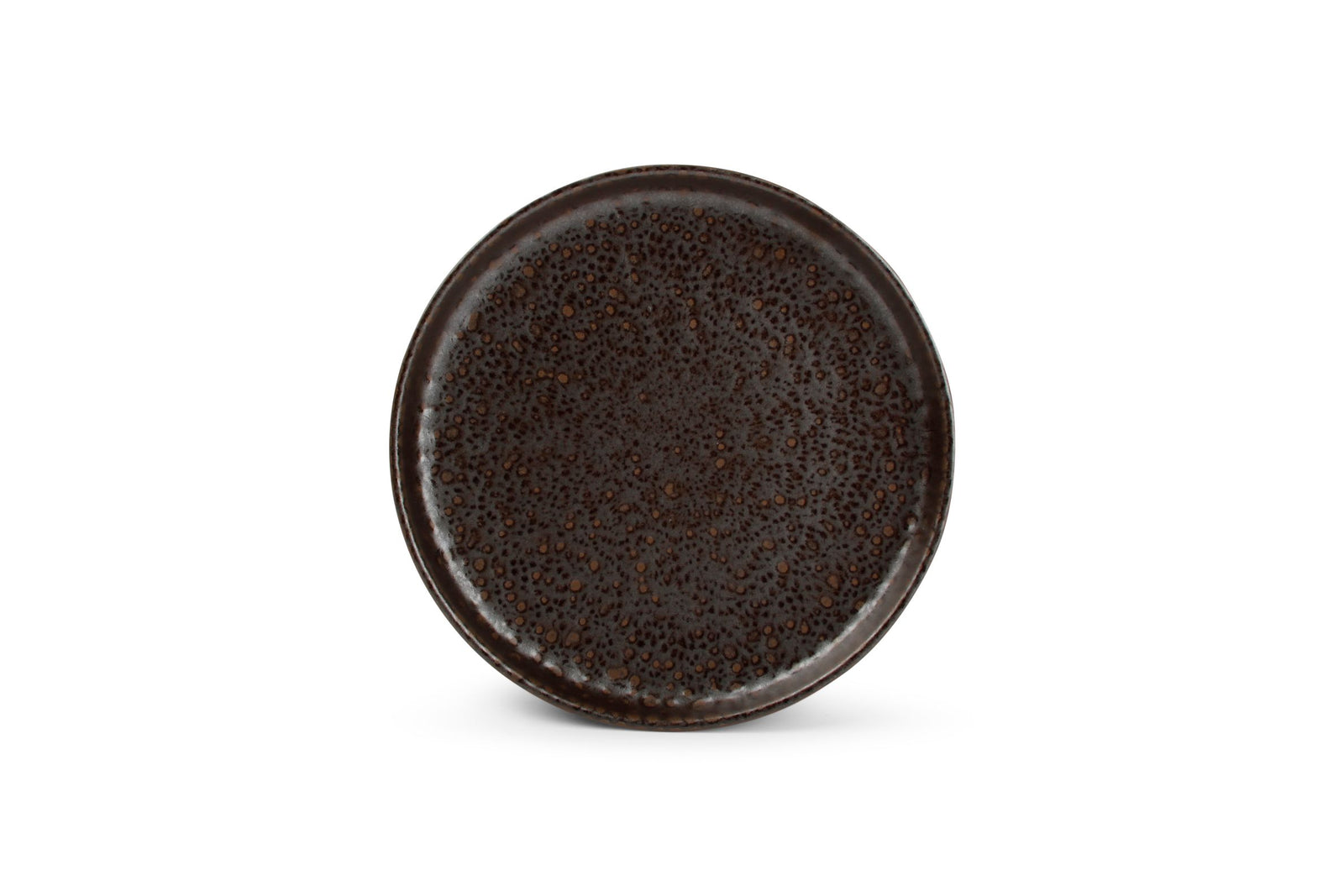 S&P - Assiette plate 22xH3cm chocolate Tabo - 1 SET - 4 pièces