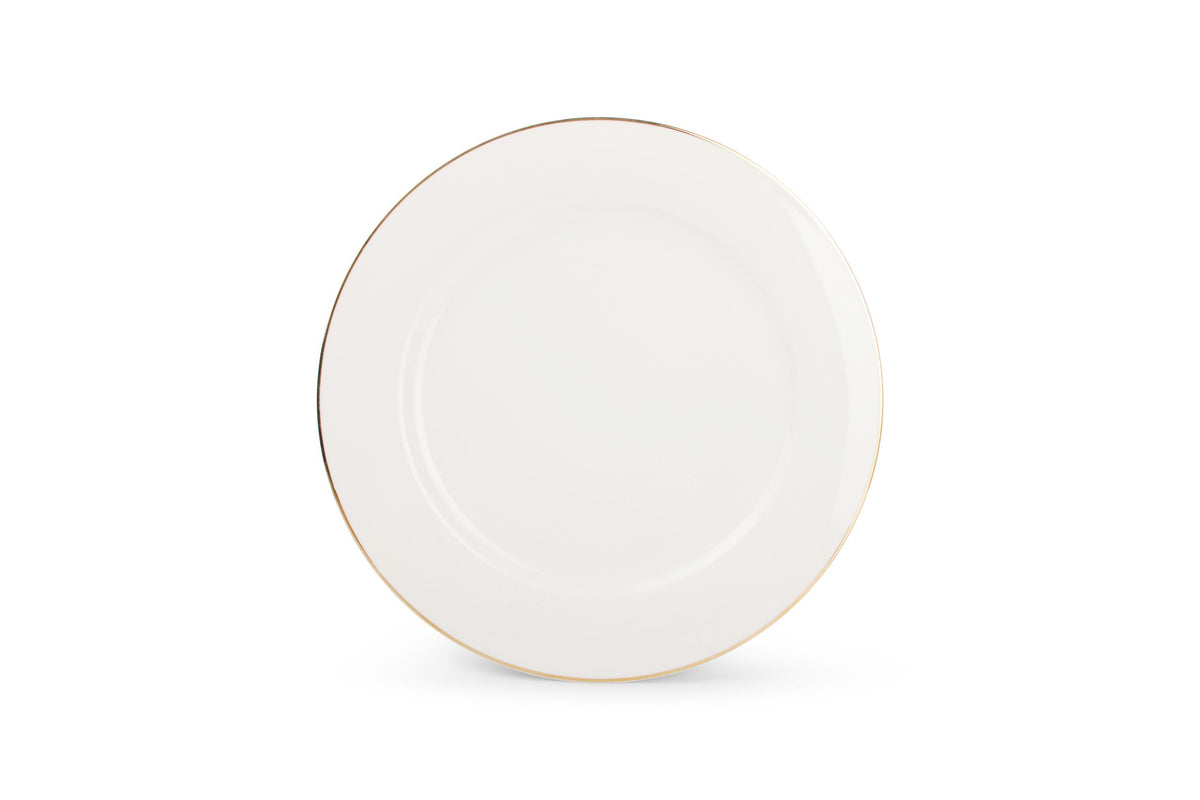 Salt & Pepper Assiette Plate 26,5cm Avec Bord Doré Era - 1 Set - 4 Pièces