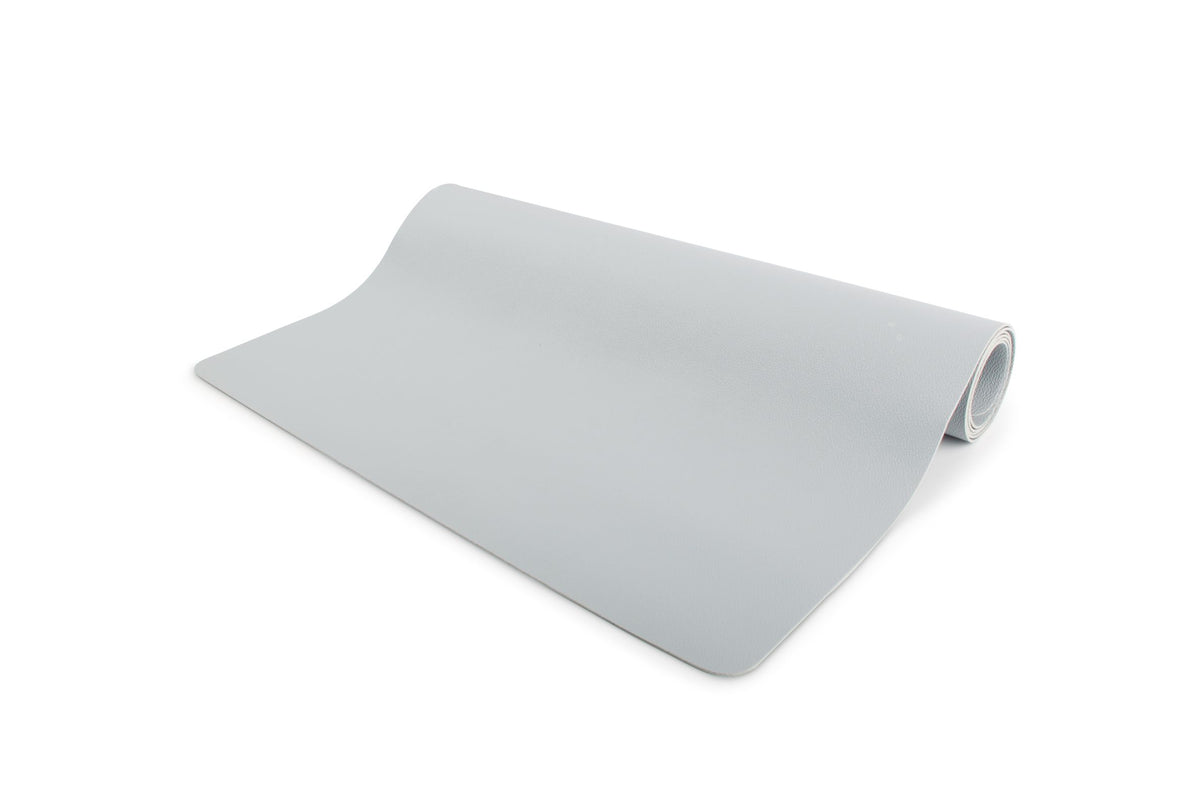 S&P - Chemin de table 135x50cm aspect cuir gris TableTop