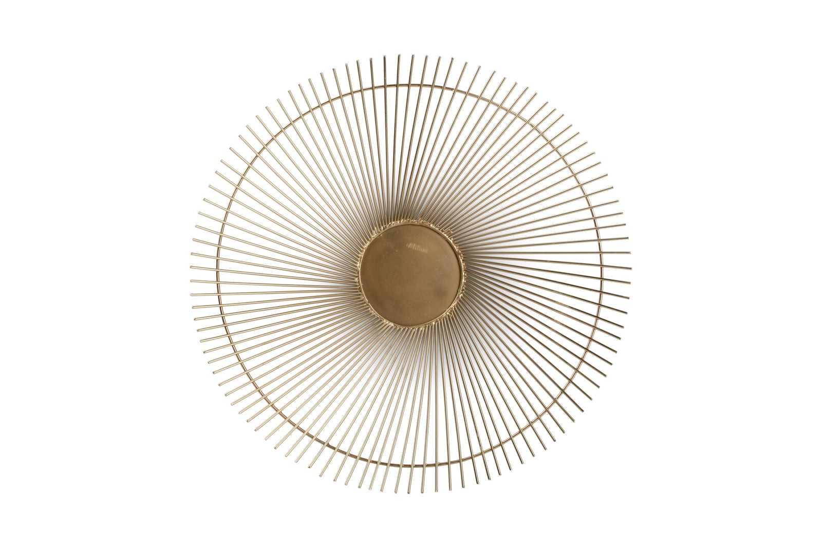 S&P - Panier métallique 40xH5cm or Twisted Iris