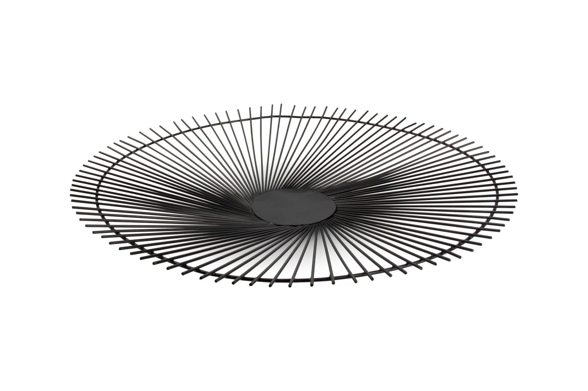 S&P - Panier métallique 53xH5cm noir Twisted Iris