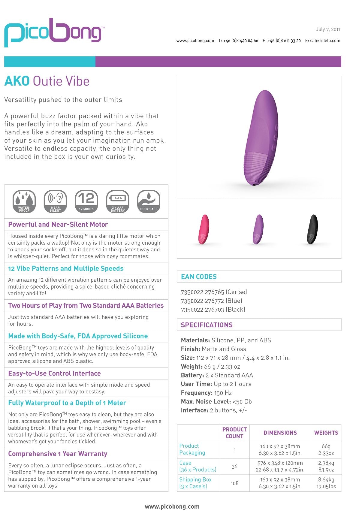 Ako Outie Vibe Cerise