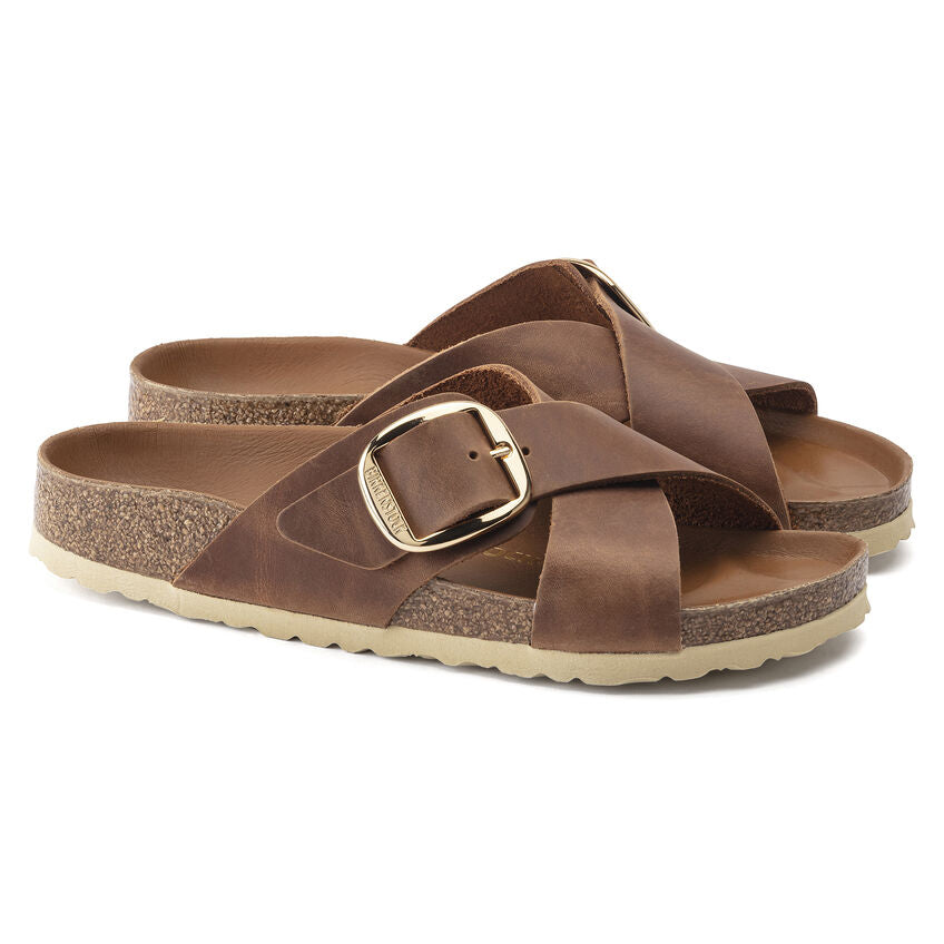 Siena Big Buckle Fl Cognac Hex