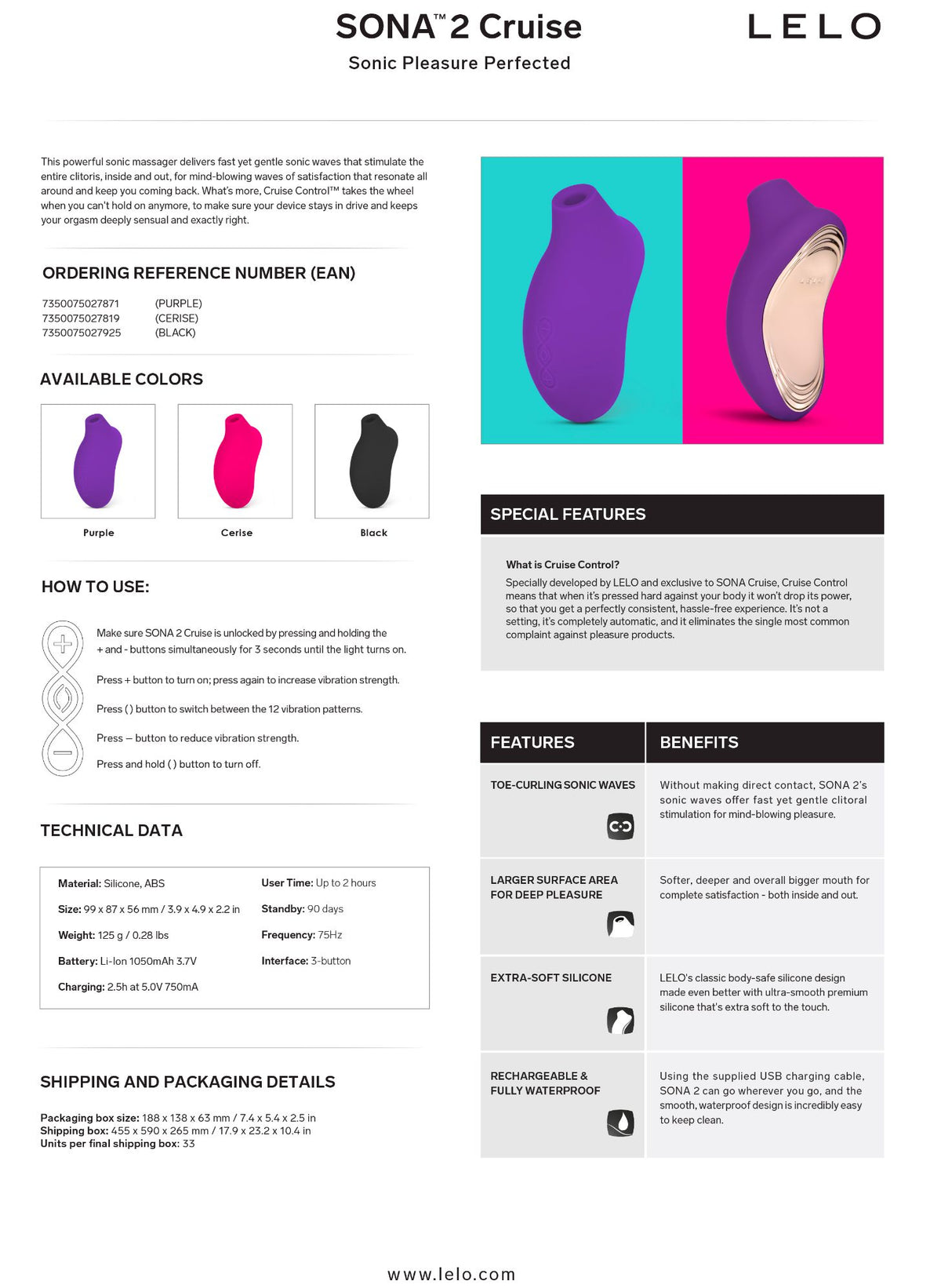 SONA 2 Cruise Cerise