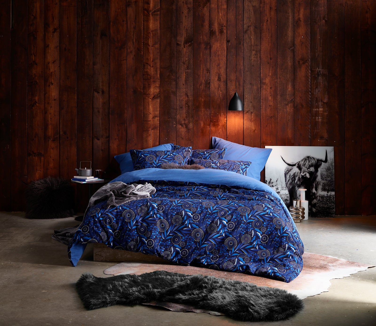 Smart Collection - Moonflower Cobalt Blue