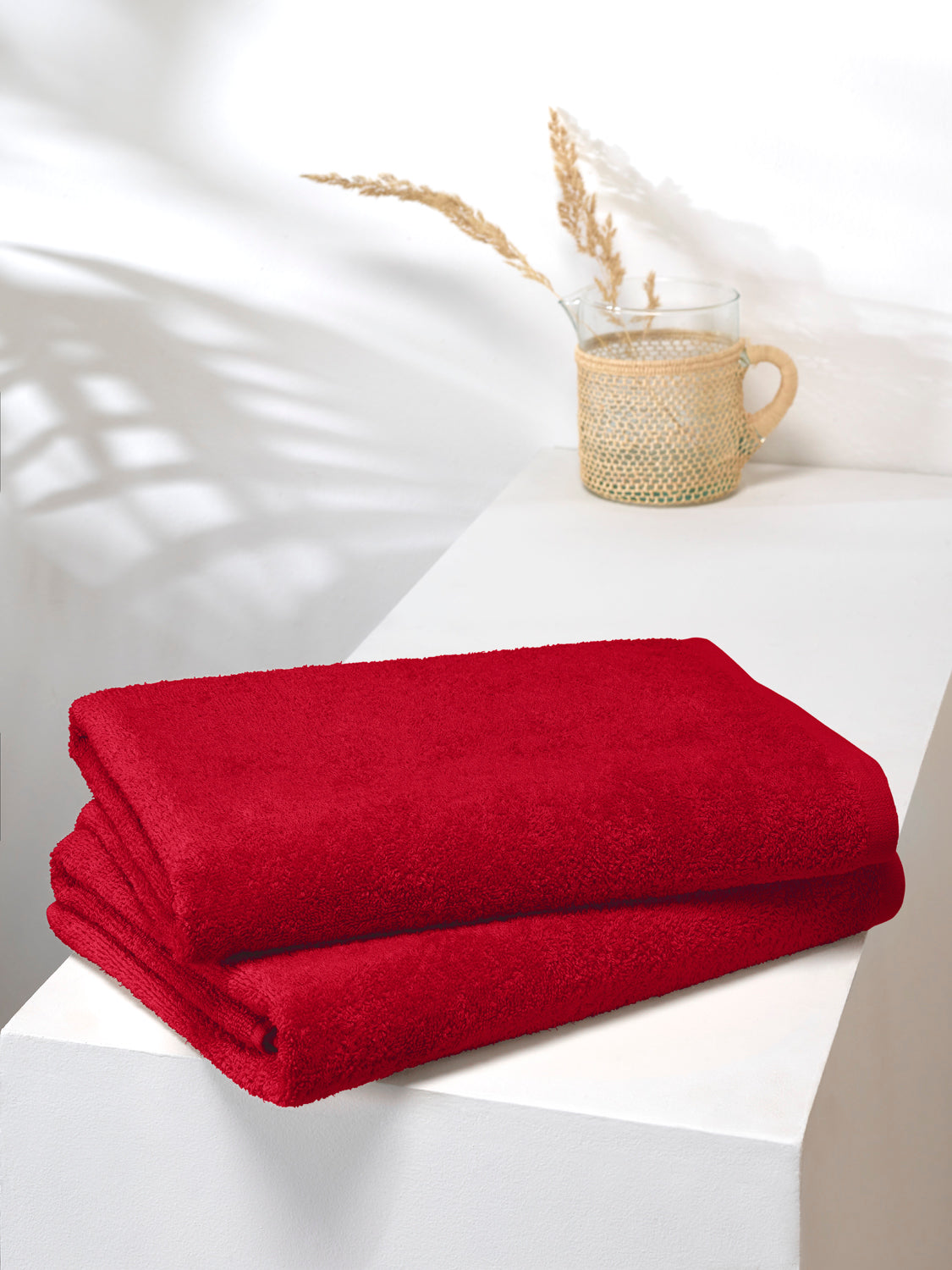 Linge De Bain Troy Deep Red